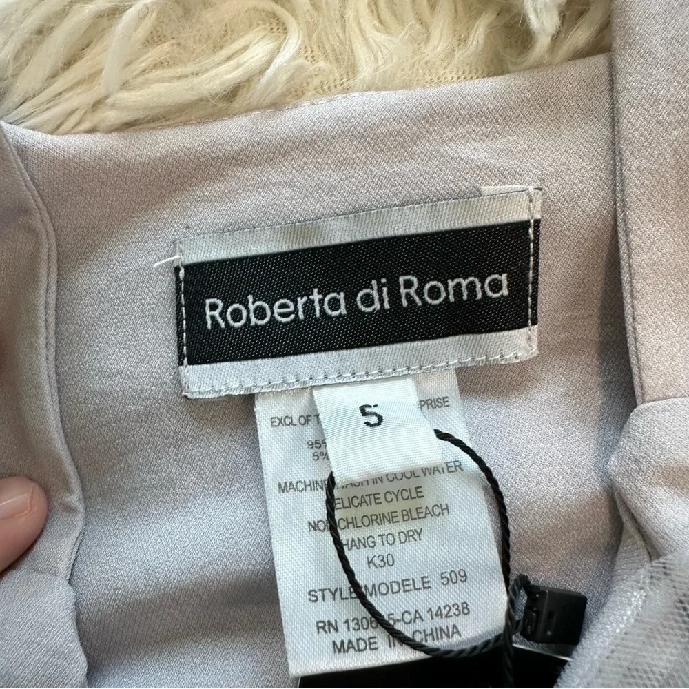 NWT Roberta di Roma Grey Dress Size 5